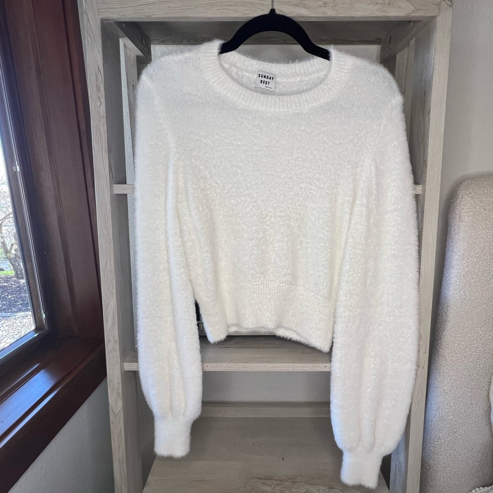 Sunday Best White Cropped Top